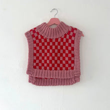 Load image into Gallery viewer, Sample Sale Pink/Red Checkerboard Dickie ⌇Ready to Ship
