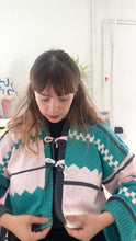Load and play video in Gallery viewer, Sample Sale 80s Tie Up Cardigan ⋮ Crop Size L/XL⌇Ready to Ship
