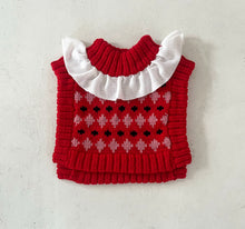 Load image into Gallery viewer, Sample Sale Red Pierrot Dickie ⌇Ready to Ship
