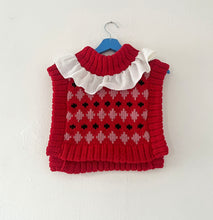 Load image into Gallery viewer, Sample Sale Red Pierrot Dickie ⌇Ready to Ship
