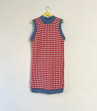 Load image into Gallery viewer, Sample Sale Red/Pink Grid Sleeveless Jumper Dress ⋮ Size S⌇Ready to Ship
