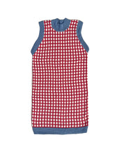 Load image into Gallery viewer, Sample Sale Red/Pink Grid Sleeveless Jumper Dress ⋮ Size S⌇Ready to Ship
