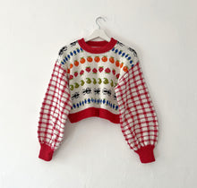 Load image into Gallery viewer, Sample Sale Red Picnic Crop Jumper Size S⌇Ready to Ship
