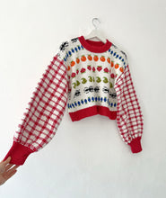 Load image into Gallery viewer, Sample Sale Red Picnic Crop Jumper Size S⌇Ready to Ship
