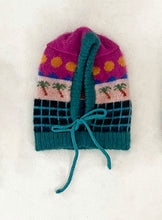Load image into Gallery viewer, Teal 80s Sunset Mohair Balaclavas ⌇Ready to Ship

