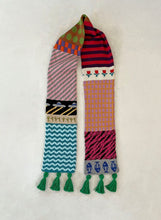 Load image into Gallery viewer, Scrappy Pictures Tassel Scarf⌇Ready to Ship
