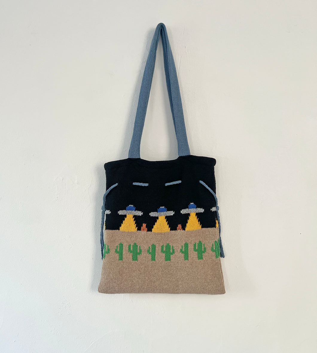 Sample Sale Knitted Spaceship Tote Bag⌇Ready to Ship