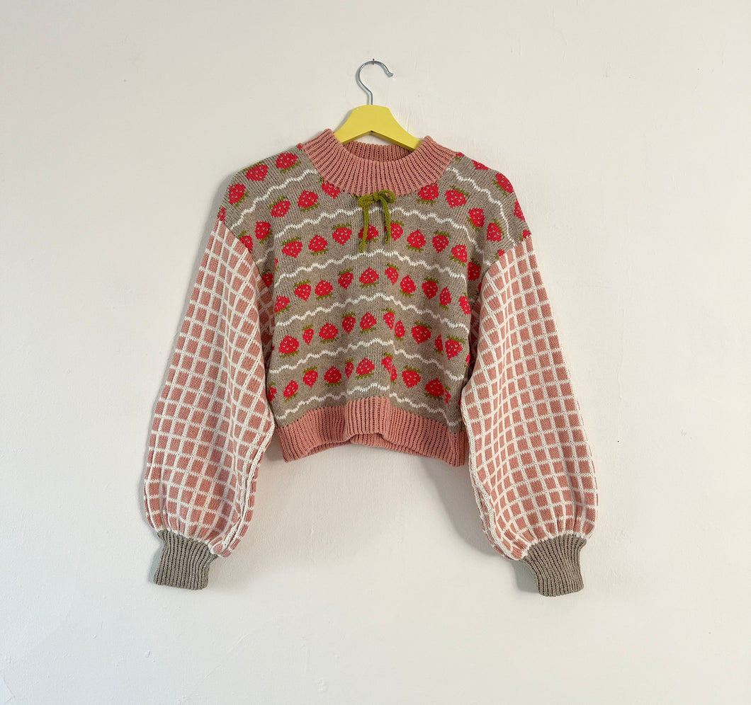 Sample Sale Strawberry Biscuit Jumper ⋮ Crop Size S⌇Ready to Ship