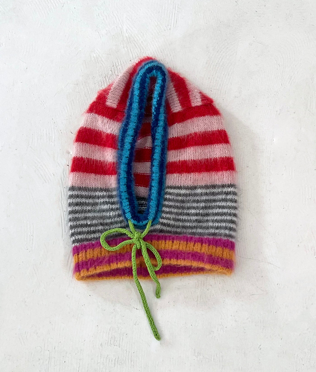 Stripy Mohair Balaclava
