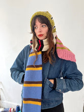 Load image into Gallery viewer, Chunky Multi Stripe Hooded Scarf - MTO

