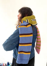 Load image into Gallery viewer, Multi Stripe Chunky Hooded Scarf ⌇Ready to Ship
