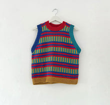Load image into Gallery viewer, Sample Sale Primary Stripe Vest ⋮ Size S⌇Ready to Ship
