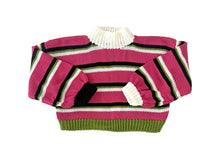 Load image into Gallery viewer, Sample Sale Chunky Pink Stripe Jumper ⋮ Crop Size M/L⌇Ready to Ship
