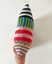 Load image into Gallery viewer, Sample Multi Stripe Square Cushion⌇Ready to Ship
