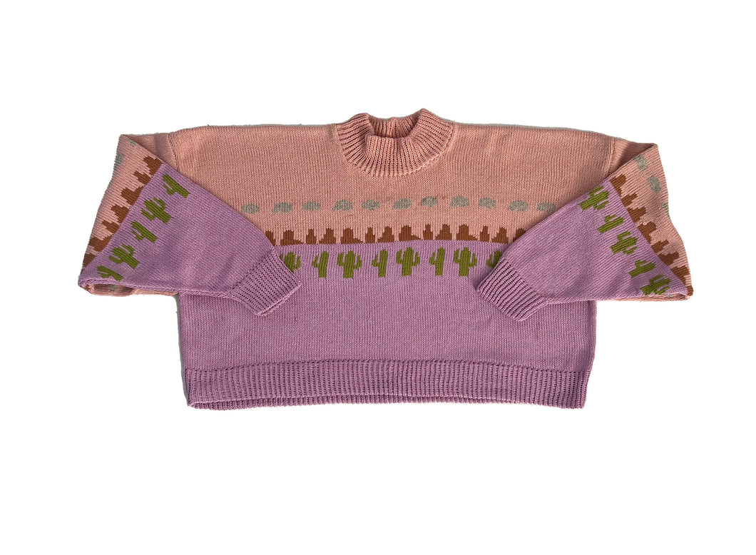 Sample Sale Sunset Desert Cowboy Jumper ⋮ Crop Size L⌇Ready to Ship