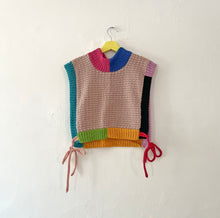 Load image into Gallery viewer, Sample Sale Colourblock Texture Dickie/ Tie Tabard ⌇Ready to Ship
