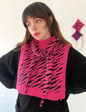 Load image into Gallery viewer, Sample Sale Pink Tiger Cotton Dickie⌇Ready to Ship
