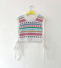 Load image into Gallery viewer, Sample Sale Primary White Shapes Dickie/ Tie Tabard ⌇Ready to Ship
