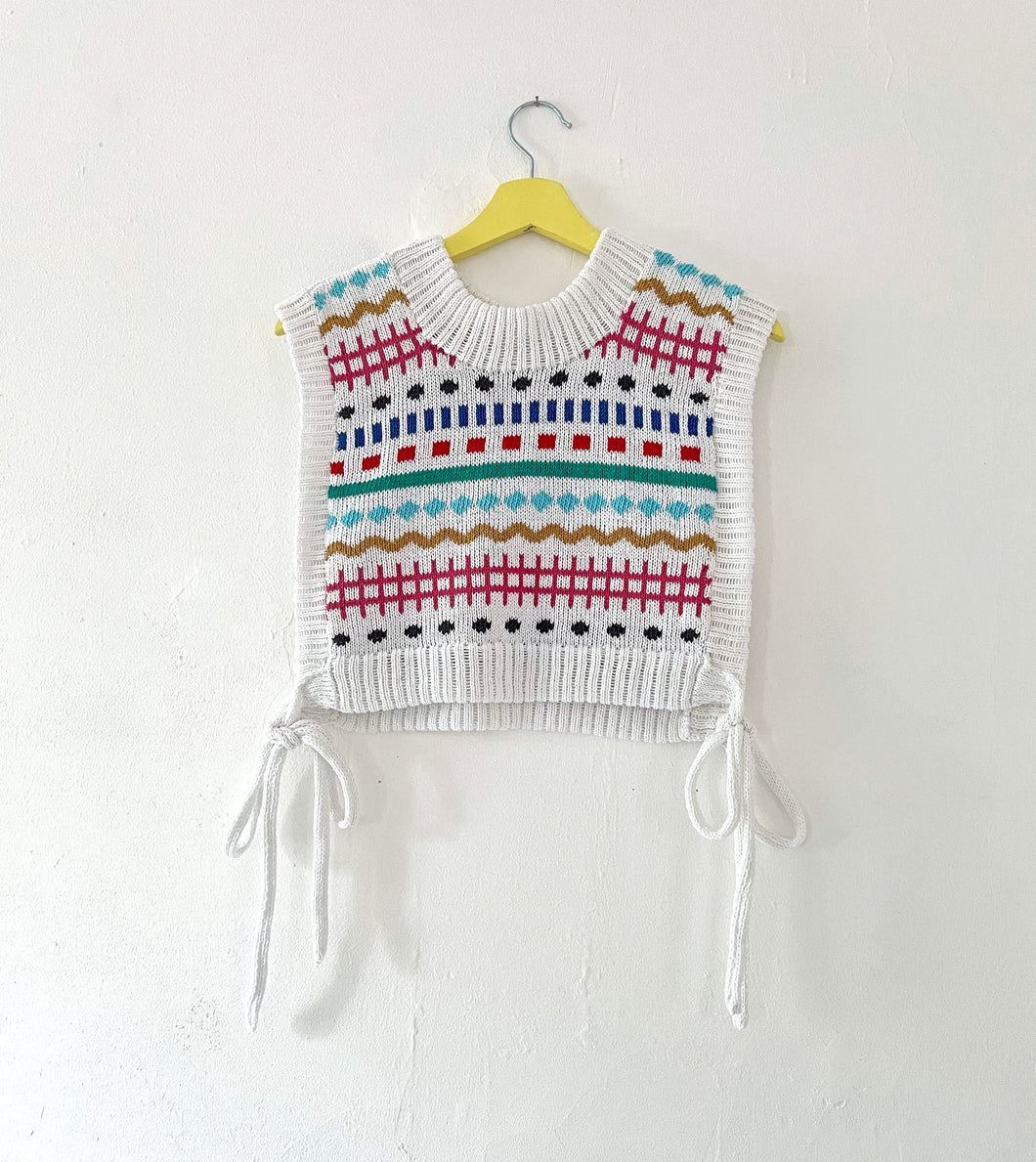 Sample Sale Primary White Shapes Dickie/ Tie Tabard ⌇Ready to Ship