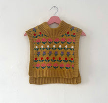 Load image into Gallery viewer, Sample Sale Mustard Floral Dickie/Tabard⌇Ready to Ship
