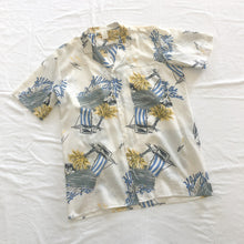 Load image into Gallery viewer, Vintage Size M White Hawaiian Shirt
